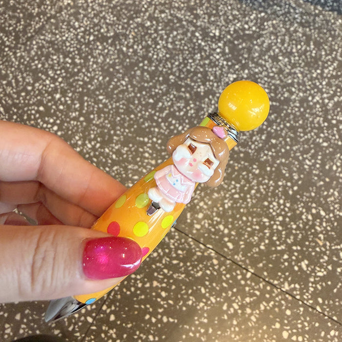 Wholesale Cute cartoon children' s push-button ballpoint pen