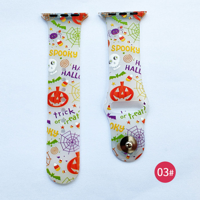 Wholesale Silicone Printed Watch Strap JDC-WD-NuoQi092