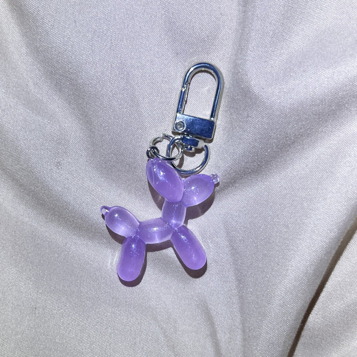 Wholesale Laser luminous ball dog key chain