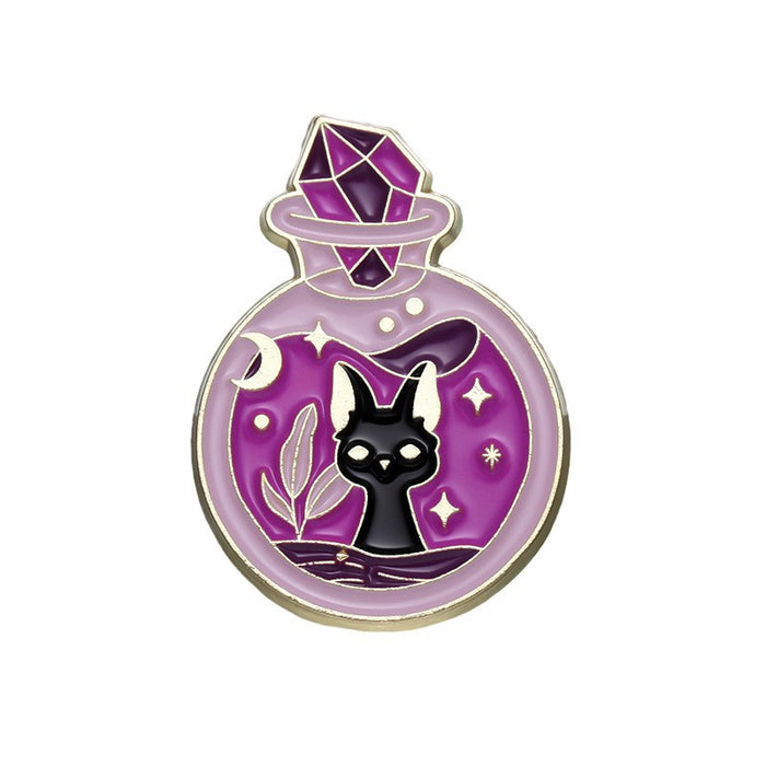 Wholesale Zinc Alloy Purple Romantic Brooch Set Dreamy Design Fashion Accessory