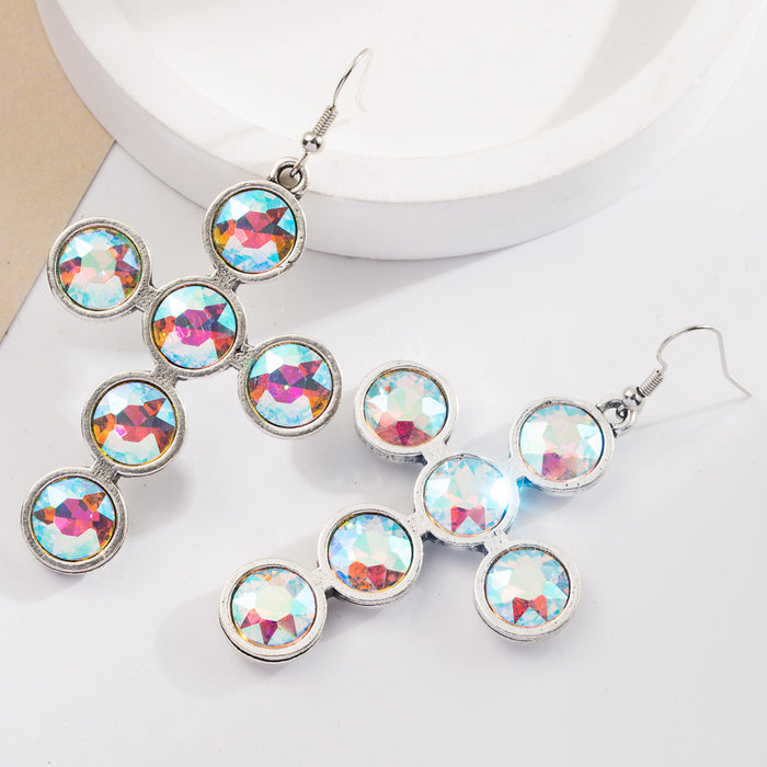 Wholesale Alloy Set Turquoise Creative Bohemian Earrings
