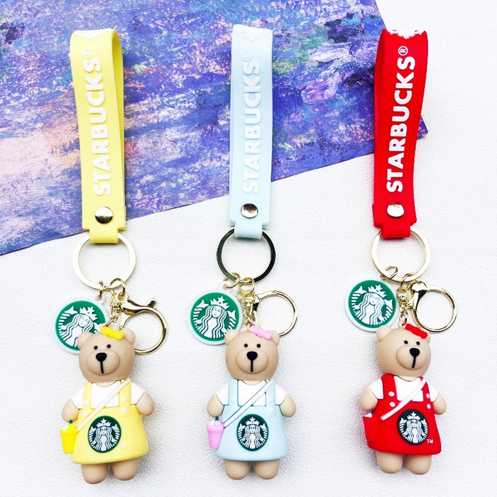 Wholesale Cartoon Panda PVC Keychain JDC-KC-ChuC015