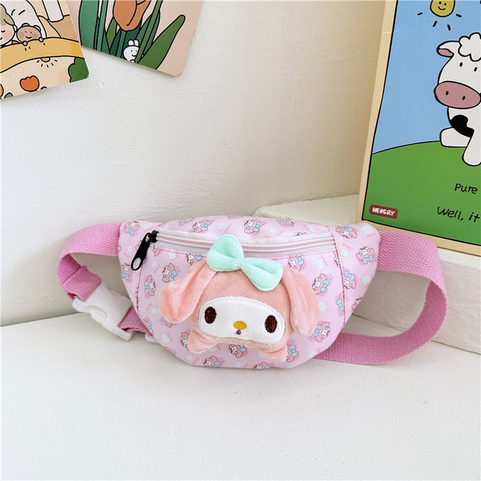 Wholesale Cartoon Children' s Waist Bag Kindergarten Backpack Children' s Baby Crossbody Bag Boys and Girls Shoulder Bag Cross-Border Lightweight Waterproof