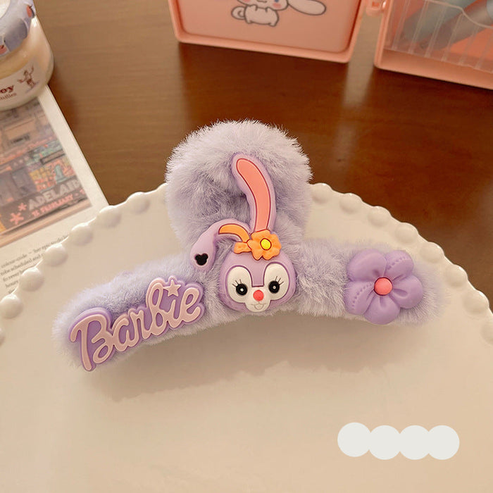 Wholesale Cute cartoon large plush hair clip