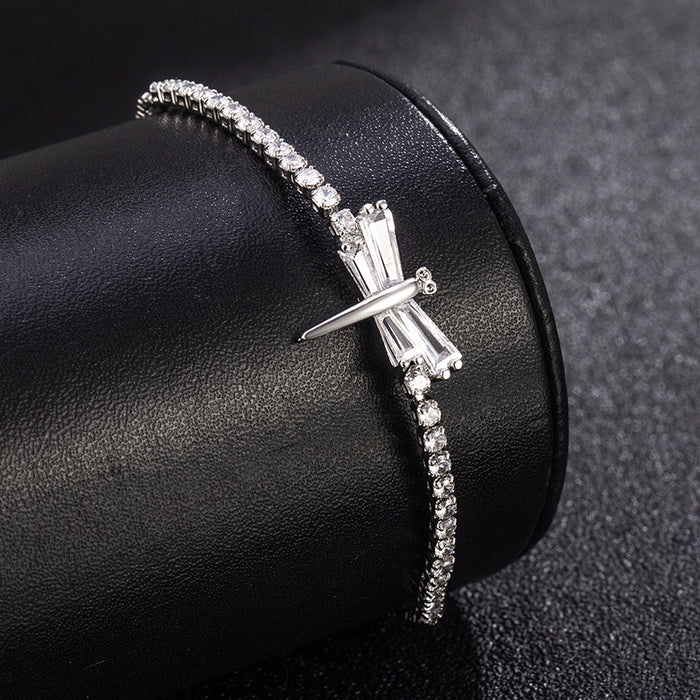 Wholesale clear dragonfly bracelet design all-match hand rope women
