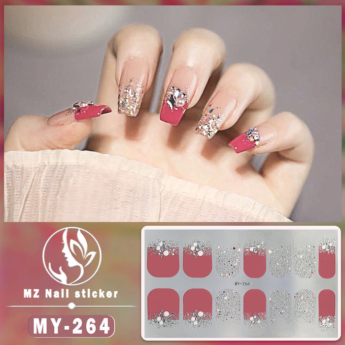 Wholesale 14 Pieces/sheet Butterfly Bake Free Gel Nails Kits Nail Stickers JDC-NS-ARS002