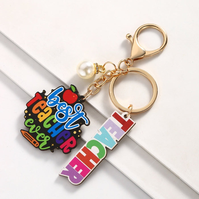 Wholesale Wooden Book Keychain JDC-KC-RongRui023