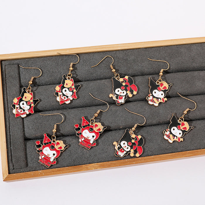 Wholesale Christmas Earrings Ear Hooks  Fashion Cartoon    Student Ear Jewelry