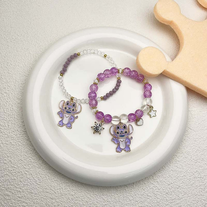 Wholesale Cute cartoon character crystal bracelet for children