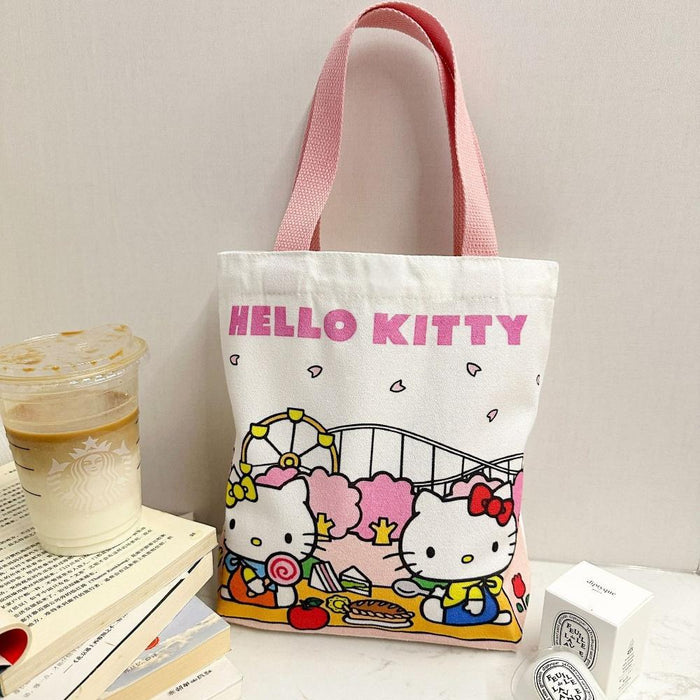 Wholesale Canvas Cute Cat Large Capacity Student Shoulder Bag