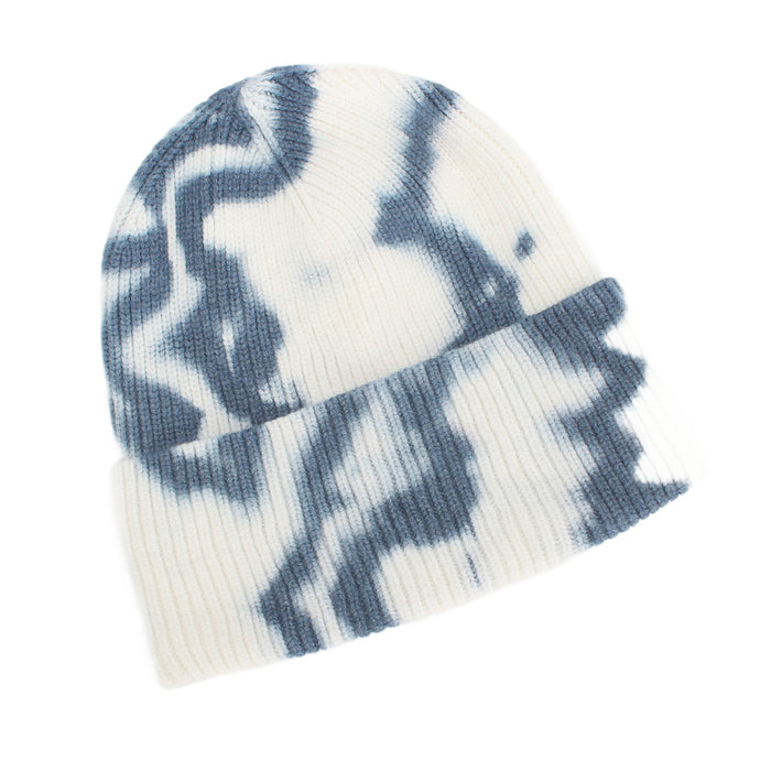 Wholesale Unisex tie-dye knitted beanie hat for winter
