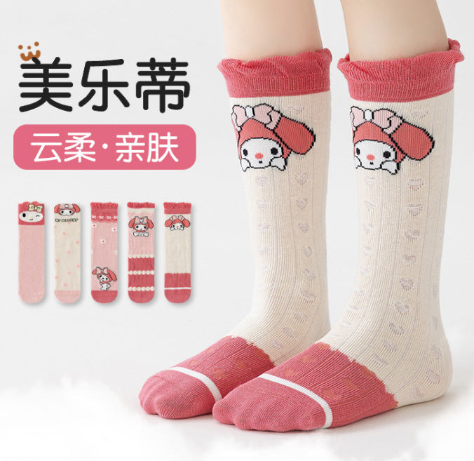 Wholesale New Autumn and Winter Cartoon Girls' Calf Socks Straight Board Socks Cute Cartoon Children's Trend Straight Tube Cotton Socks JDC-SK-SL010