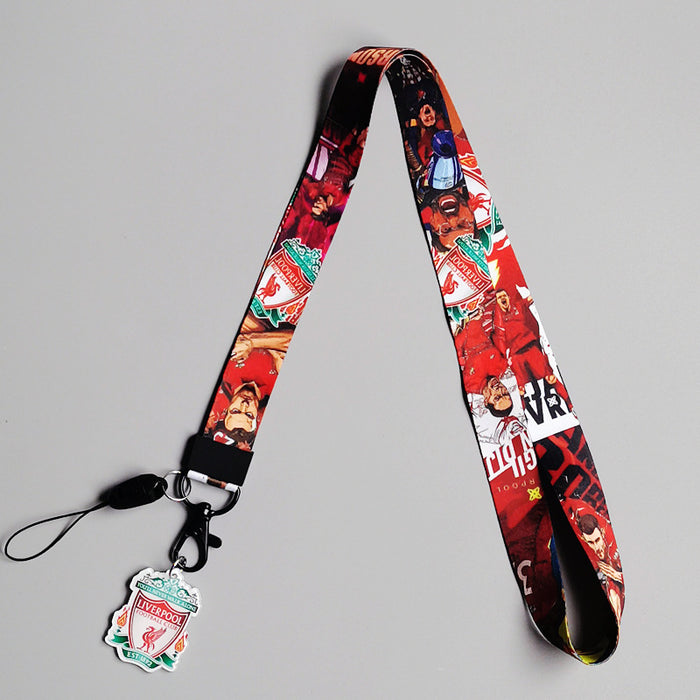 Wholesale Trendy Cartoon Lanyard With Card Holder Polyester Neck Strap For Student And Work Badge Gift