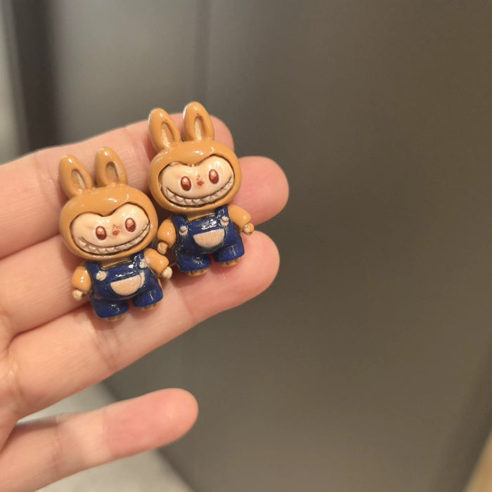 Wholesale Handmade Niche Silver Needle Earrings Cute