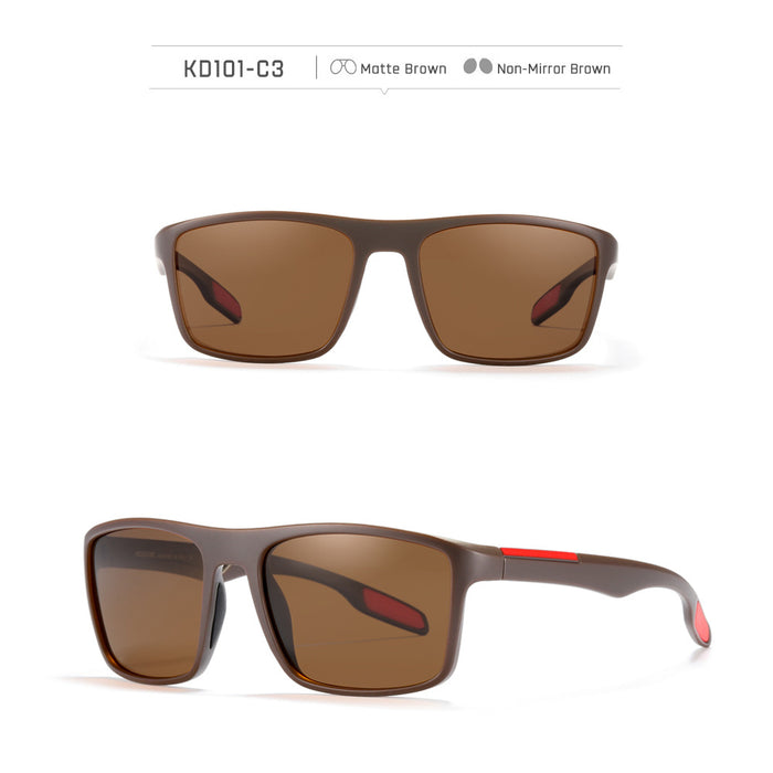 Wholesale P Non-marked Polarized Color Changing Square Frame Sunglasses JDC-SG-KaiDian006