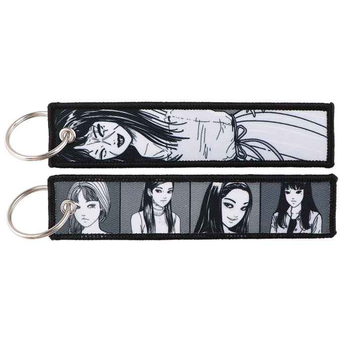 Wholesale Stylish Anime Woven Label Keychain Lanyard For Campus ID Card Casual Fashion Accessory Gift