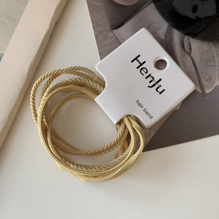 Wholesale Small rubber band, high-end feel, versatile, high elasticity headband, high ponytail tied tightly with headband