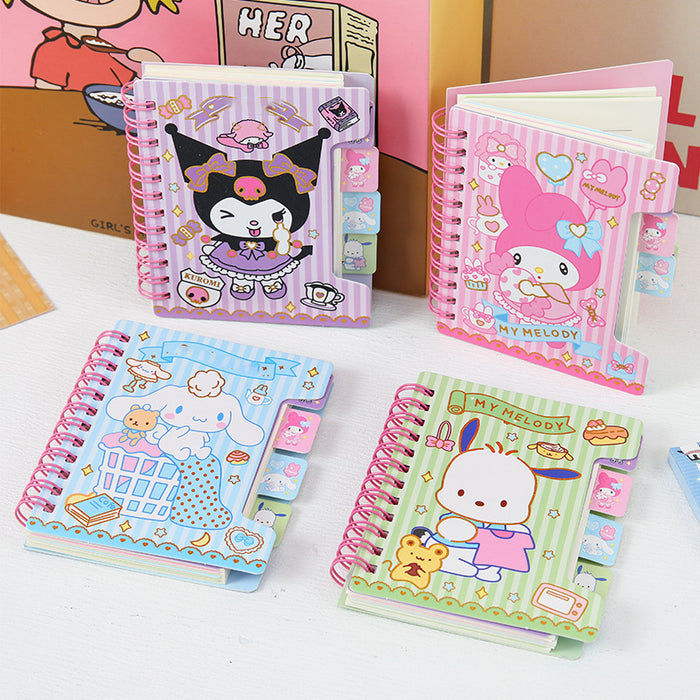 Wholesale coil book bronzing page notebook cute A7 Notebook