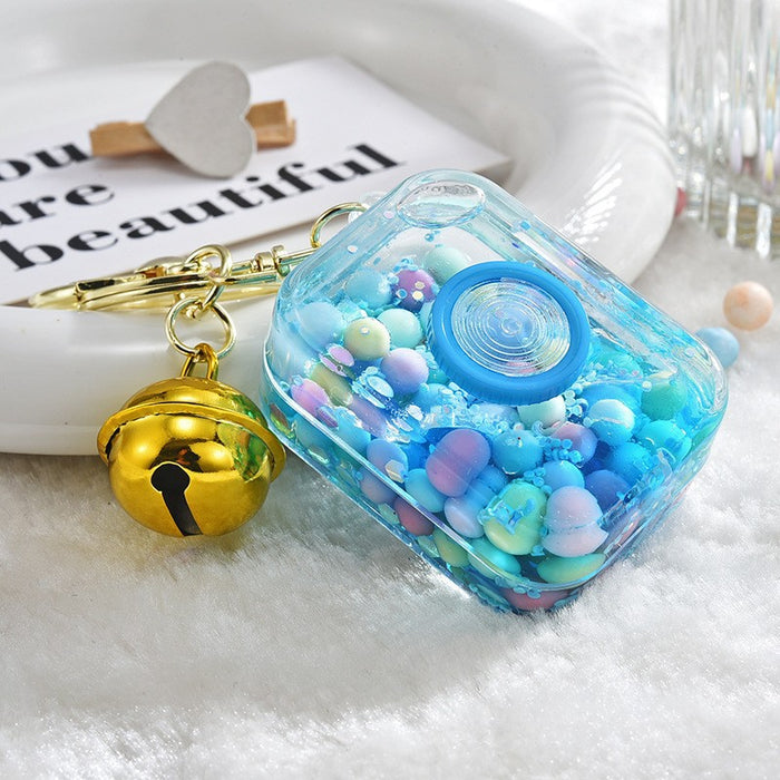 Wholesale Cute Beaded Sand Bottle Keychain