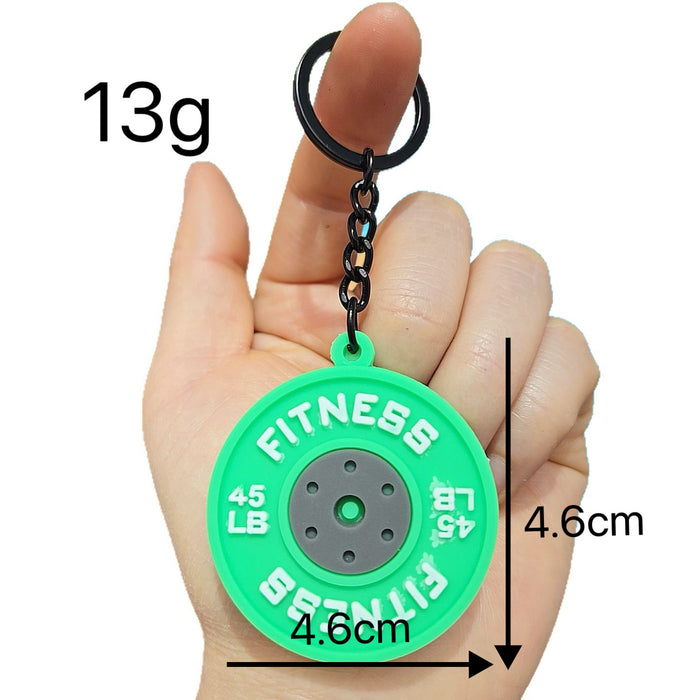 Wholesale Creative Fitness Barbell Keychain