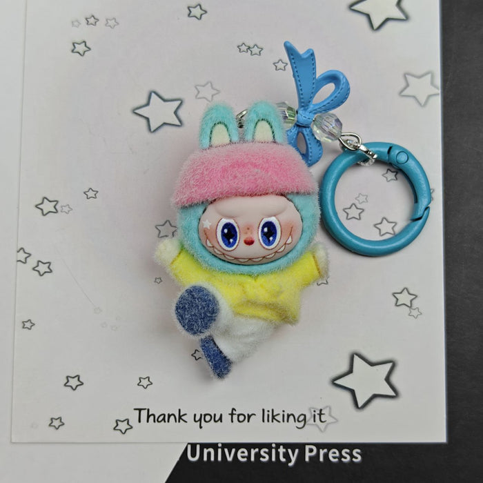 Wholesale Flocked Dancing Doll Keychain