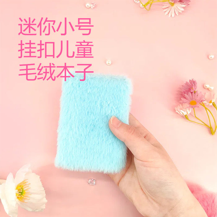 Wholesale Plush Notebook Cute Candy Color Pocket Journal for Casual Writing Gift MOQ≥2