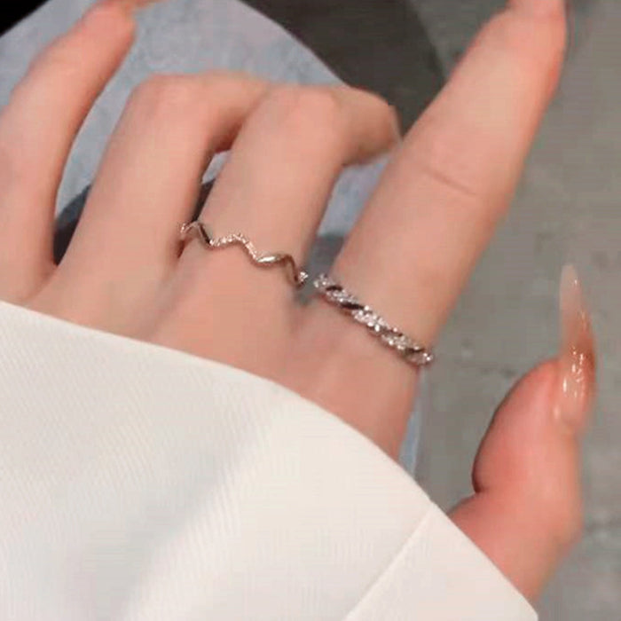 Wholesale Light luxury ring with niche design, high-end sensory ring, exquisite ring opening temperament