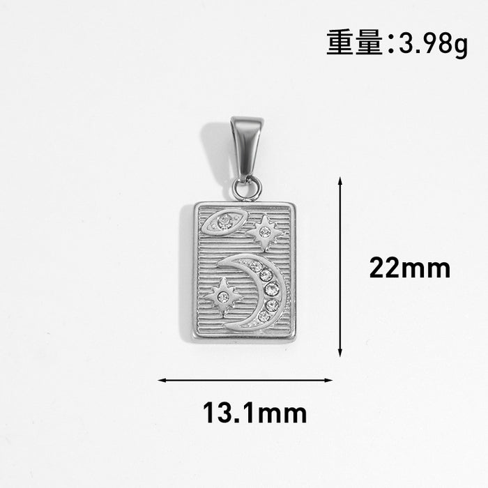 Wholesale 6PCS/SET Sun star moon high heels geometric Gold Plated pendant jewelry