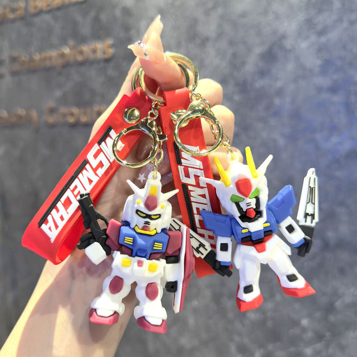 Wholesale Cartoon Robot Keychain Trendy Car Key Accessory Bag Charm MOQ≥2