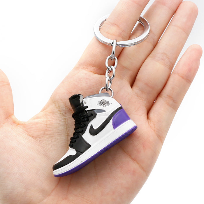 Wholesale PVC Mini Basketball Shoe Keychain JDC-KC-QLPing008