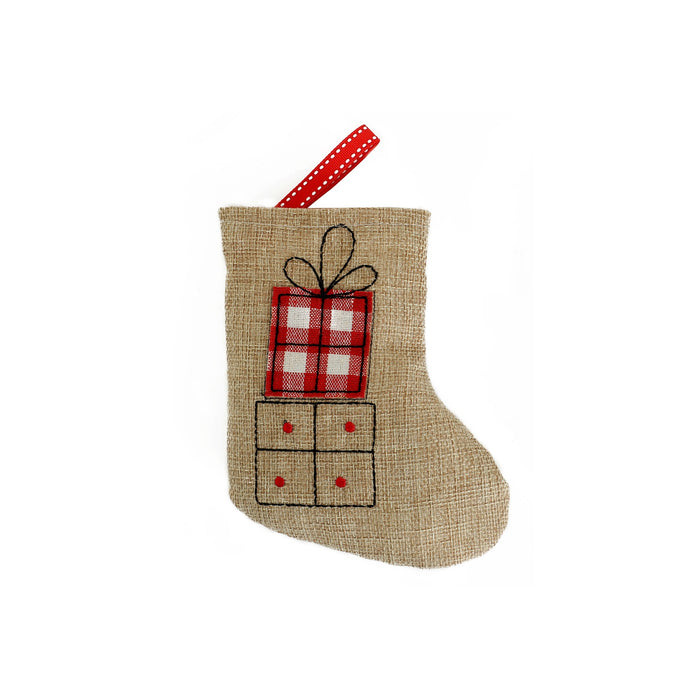 Wholesale Christmas Stockings,  Christmas Gift Bags,  Christmas Embroidered Small Socks Pendants,  Christmas Tree Decoration Bags