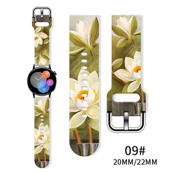 Wholesale Printed  Tpu Watch Strap Wrist Strap JDC-WD-NuoQi085