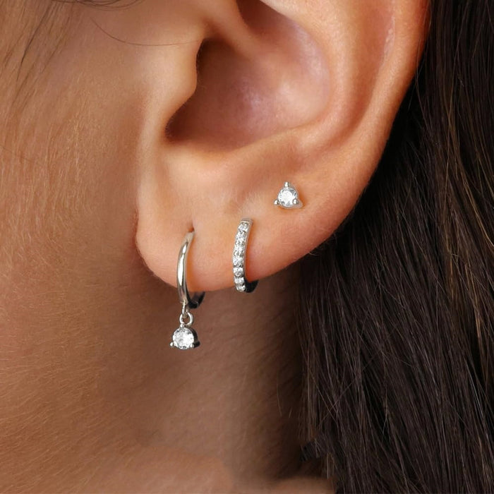Wholesale   ladies  earrings single ear suit ear buckle copper plated 18K gold