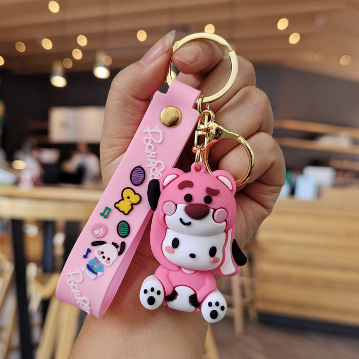 Wholesale Cartoon Silicone Doll Keychain JDC-KC-ZhuoRan020