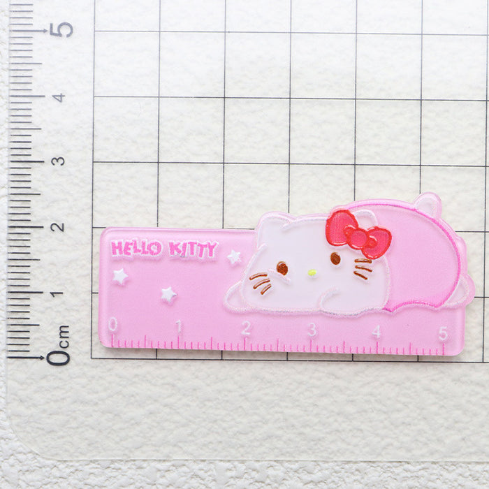 Wholesale 5PCS Cartoon Small Ruler Acrylic Diy Decorative Patch Accessories JDC-FK-YaoL016