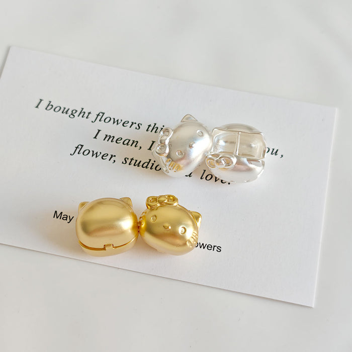 Wholesale Simple matte 3D cat ear clips