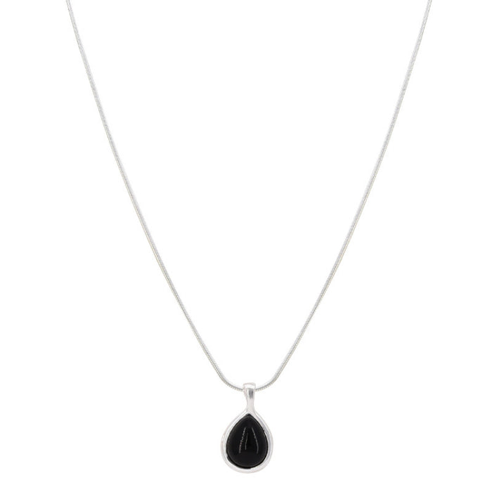 Wholesale Water droplet snake bone chain necklace, fashionable, niche, simple, versatile, high-end, collarbone chain