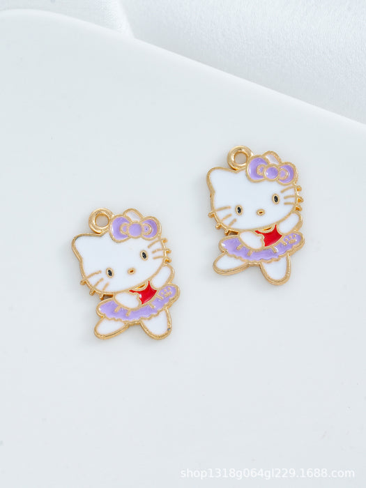 Wholesale 10 pcs Cartoon-style enamel alloy DIY charms
