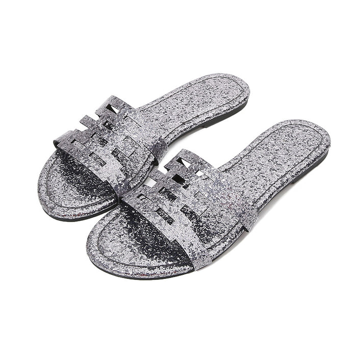 Wholesale Flip Flops Microfiber Leather Slippers JDC-SP-ChengMei001