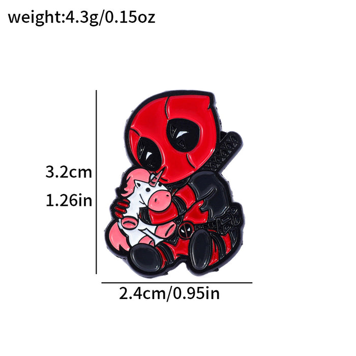 Wholesale Cute  Metal Badge Cartoon Characters Alloy Brooch Accessories Pin Decoration