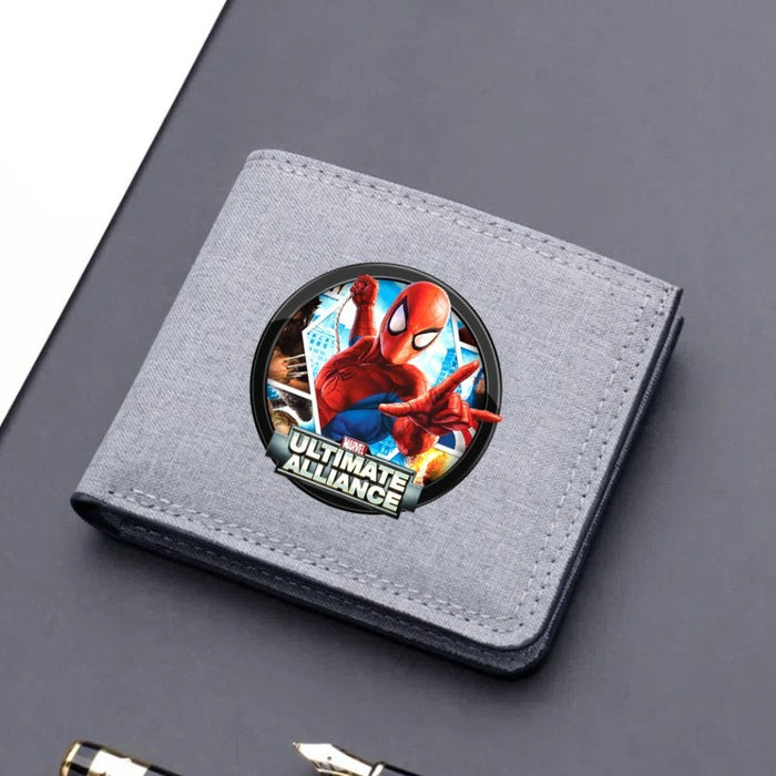 Wholesale Cartoon Print Ultra Thin Canvas Card Wallet Modern Cool Unisex Everyday Fashion Accessory