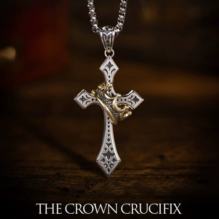Wholesale Stainless steel Hip-Hop Men Necklaces Crowncross necklace