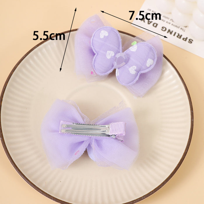 Wholesale  Children's Bow Mesh Hairpin Little Girl Princess  Headwear  Hair Clip  Hair Accessories