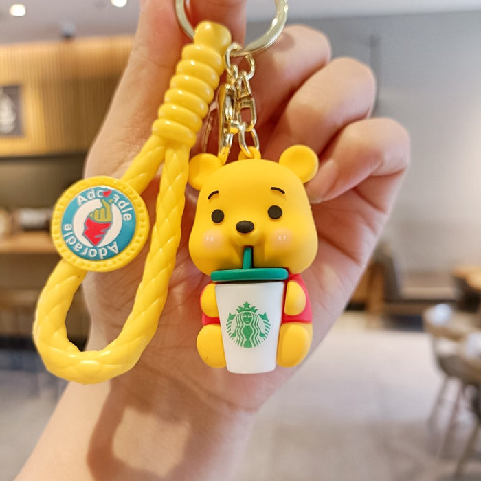 Wholesale Cartoon Silicone Doll Keychain JDC-KC-MingT253