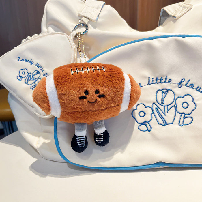 Wholesale  Rugby Plush Pendant Doll Gift Cartoon Keychain Plush Toy