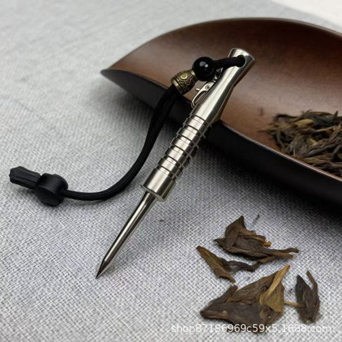 Wholesale 304 Stainless Steel Tea Needle Self Defense Tool EDC Multi Functional Hidden Pendant Window Breaker Boutique Resale