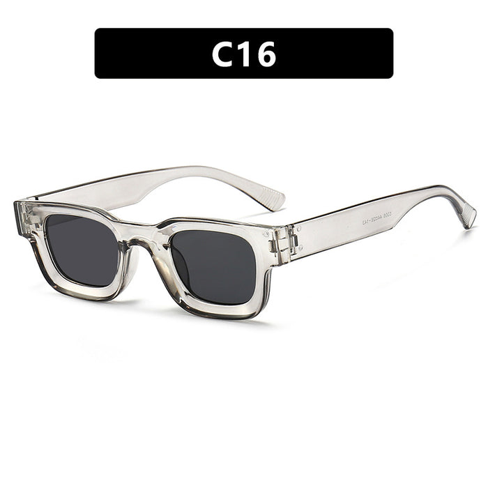Wholesale Fashion Sunglasses New Square Narrow Frame Sunglasses Street Photography Style Sunglasses Premium Sense