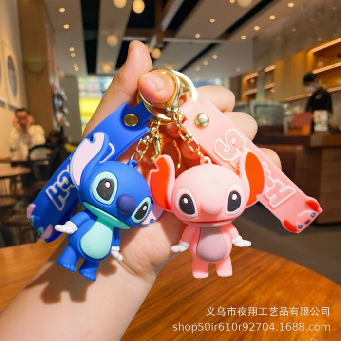 Wholesale Cute Cartoon Flocked Doll Keychain