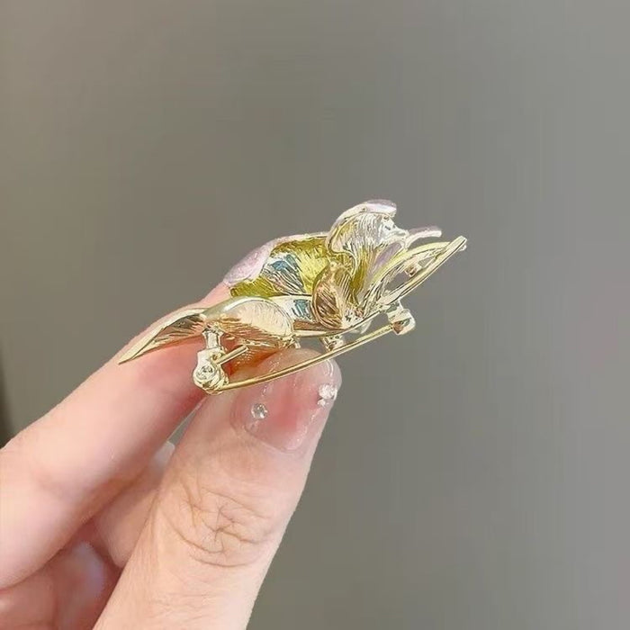 Wholesale Hand-Painted Camellia Brooch