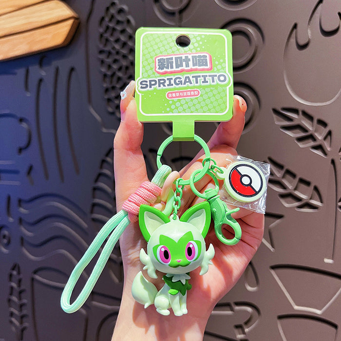 Wholesale Aromatherapy keychain figurine cute cartoon couple bag pendant gift